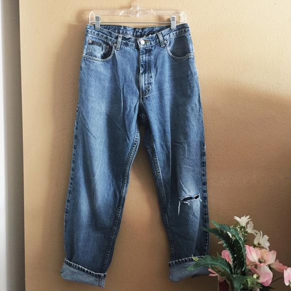 Calvin Klein Denim - Calvin Klein Distressed HighWaisted LightWash Jean